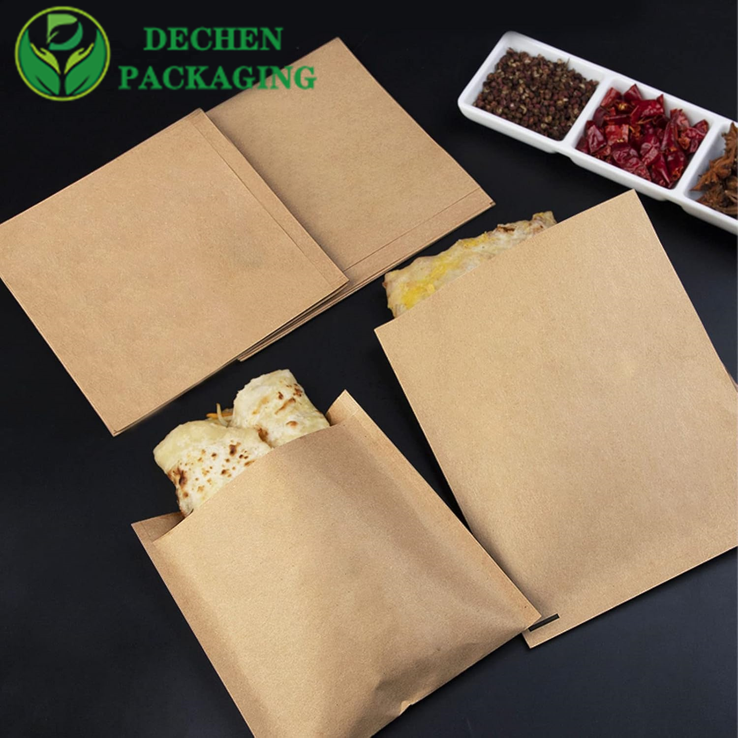 Glassine Mini Bags Custom Paper Food Bag French Fries Paper Bags